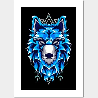 wolf snow Posters and Art